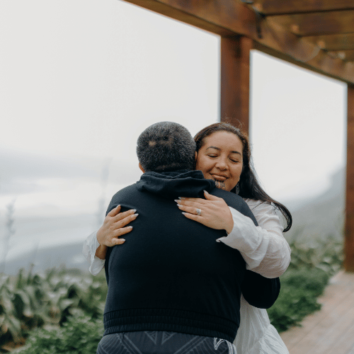 Two Women Embracing